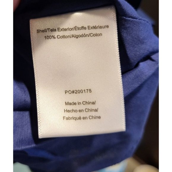 New Era By Modcloth Faux Wrap Dress Blue Peaches Sz 0 - Picture 9 of 9